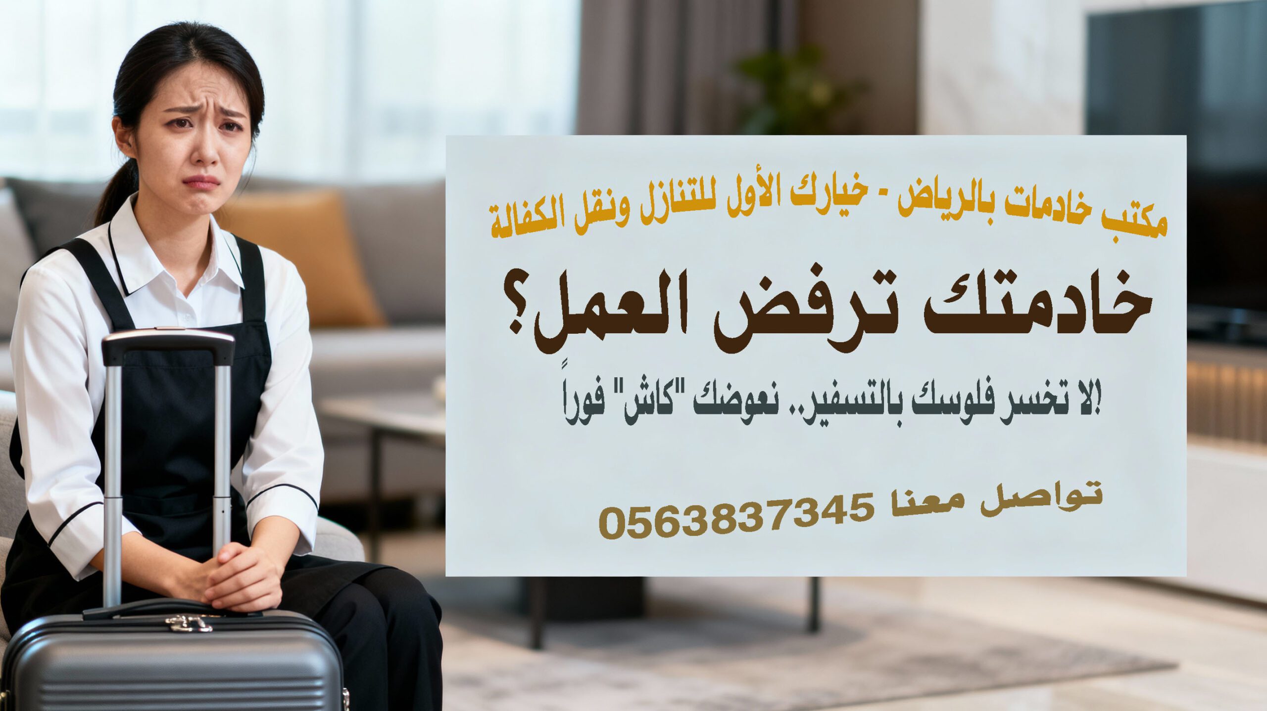 خادمتك ترفض العمل